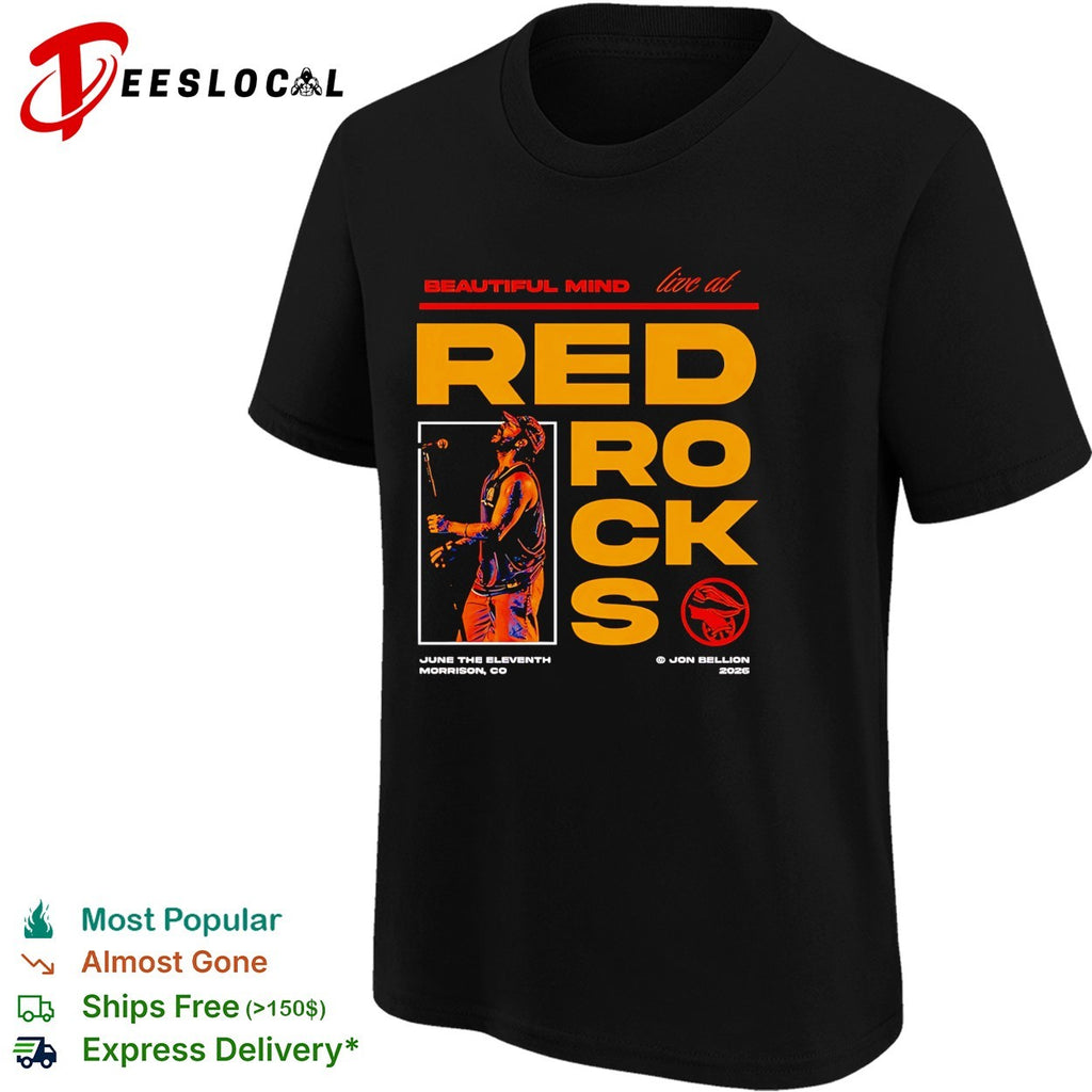 Beautiful Mind live Red Rocks Morrison Colorado June 11 2026 concert shirt