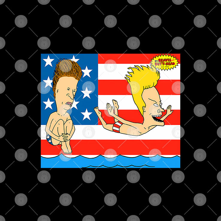 Beavis And Butthead Rock Americana T Shirt