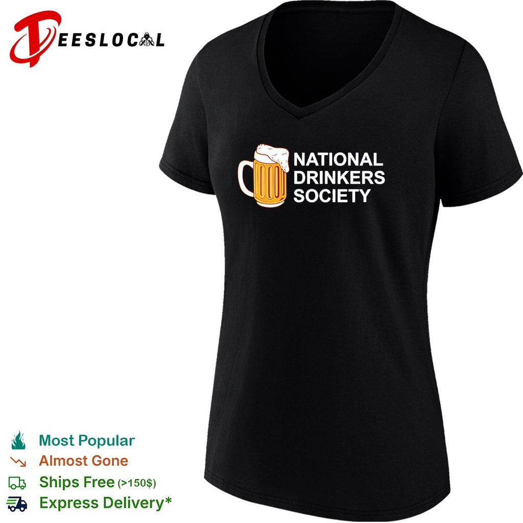 Beer mug national drinkers society funny shirt