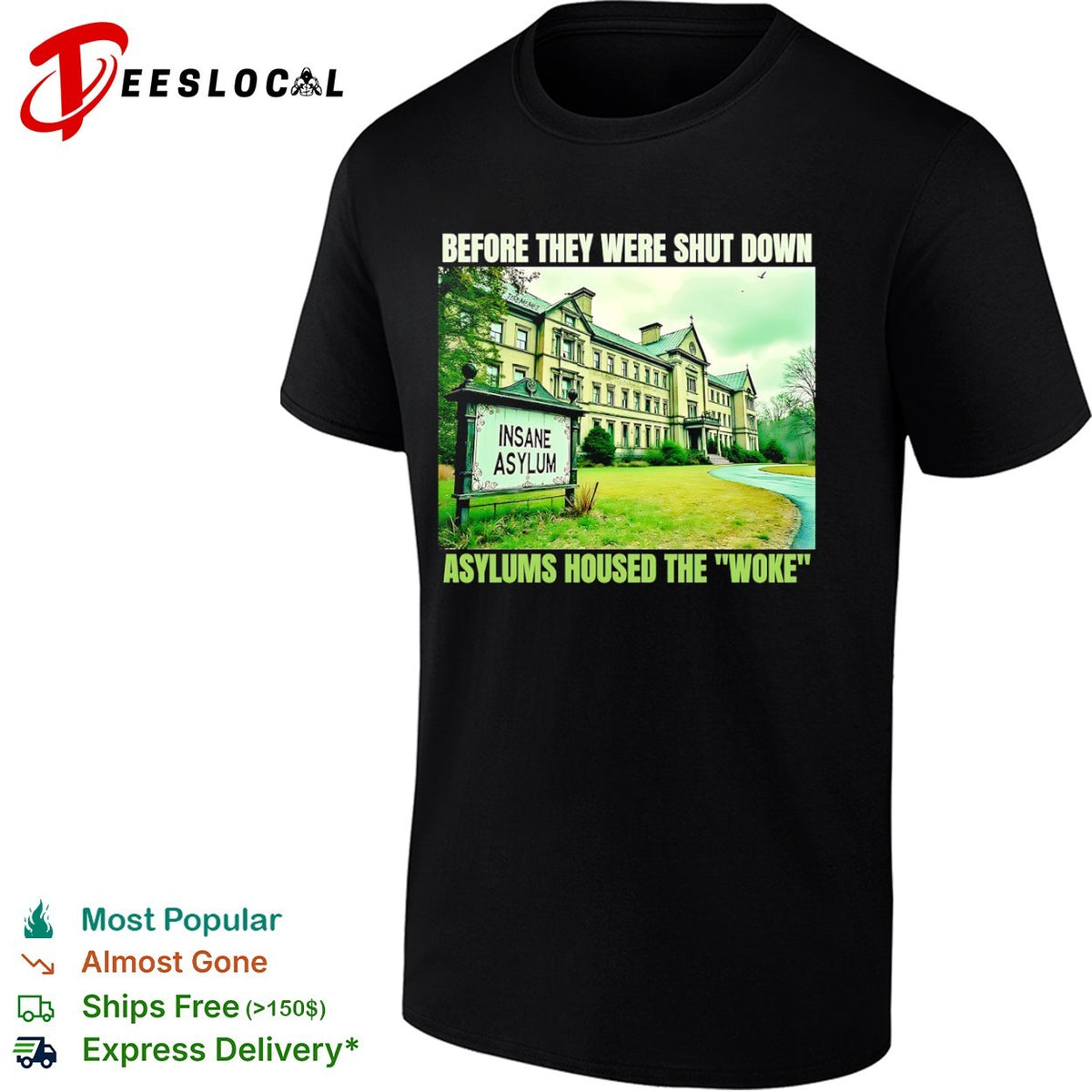 Before they were shut down asylums housed the woke Insane Asylum shirt