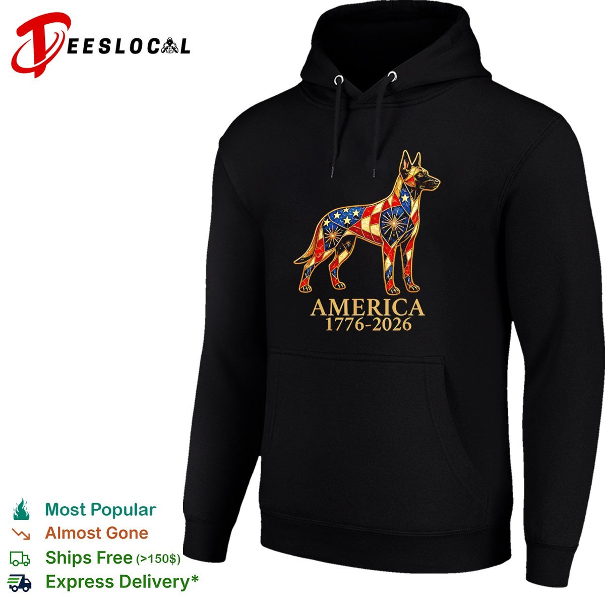 Belgian Malinois America 1776 2026 Patriotic Stained Glass Design Dog Lover shirt