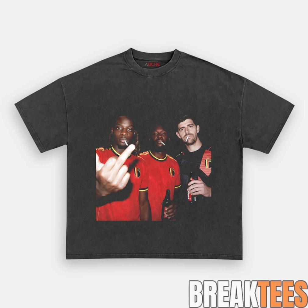 Belgium Football Team Three Wise Drunks Tee