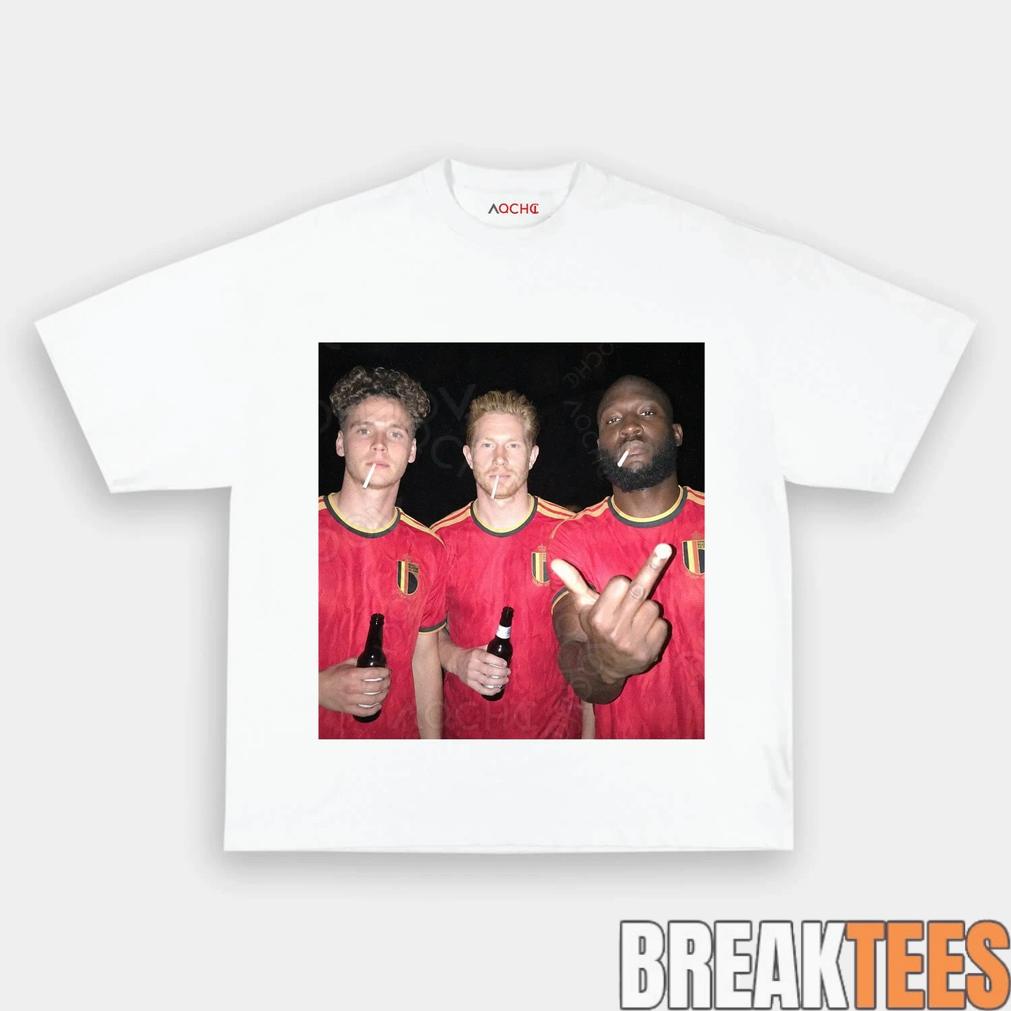 Belgium Football Team Trio Drunk Tee
