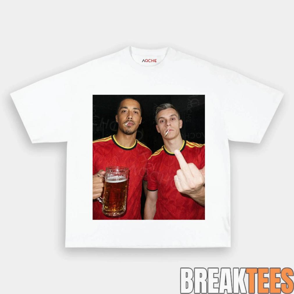 Belgium Football Team Trossard x Tielemans Drunk Smoke Tee
