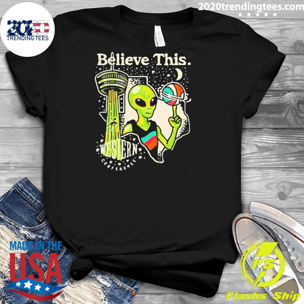 Believe This Alien Victor Wemby San Antonio Spurs Western Conference Shirt