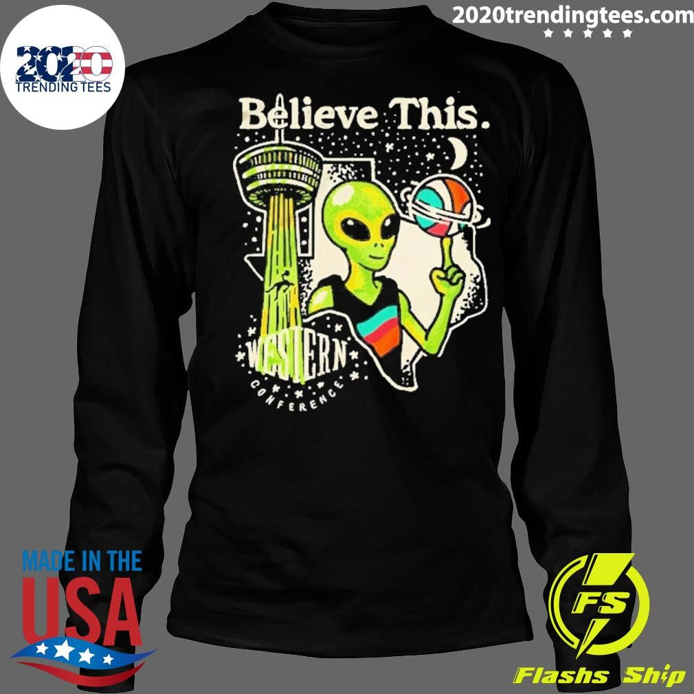 Believe This Alien Victor Wemby San Antonio Spurs Western Conference Shirt