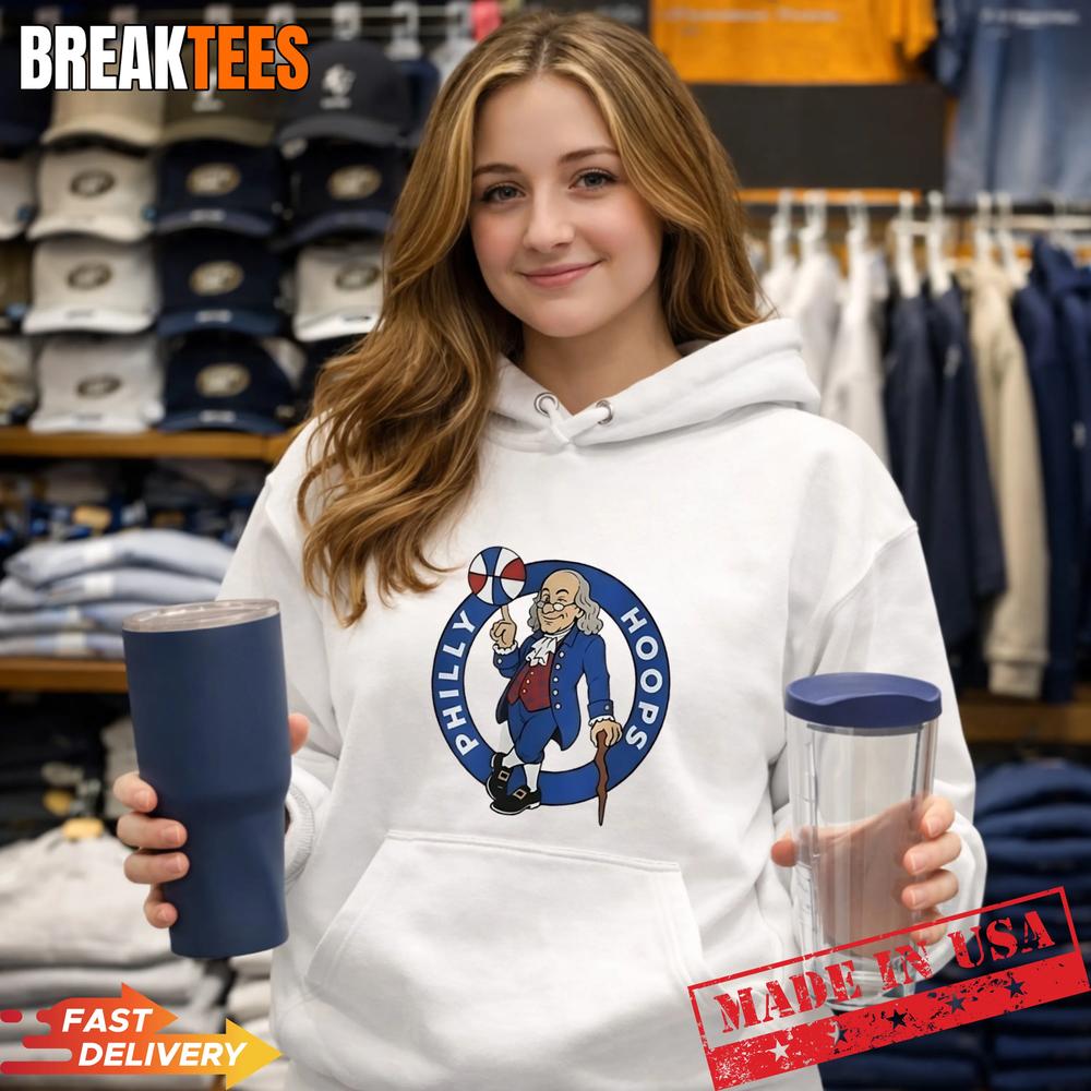 Ben Franklin Philly hoops Philadelphia 76ers T-Shirt