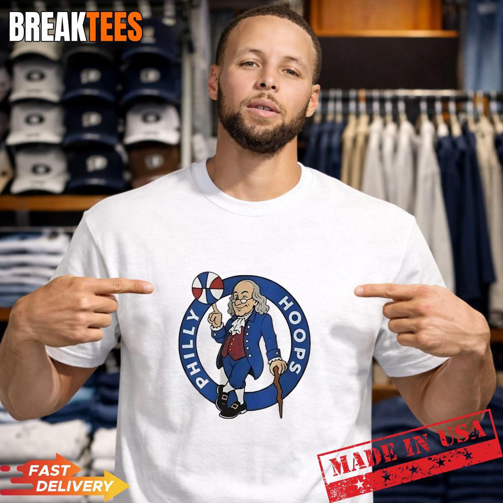 Ben Franklin Philly hoops Philadelphia 76ers T-Shirt