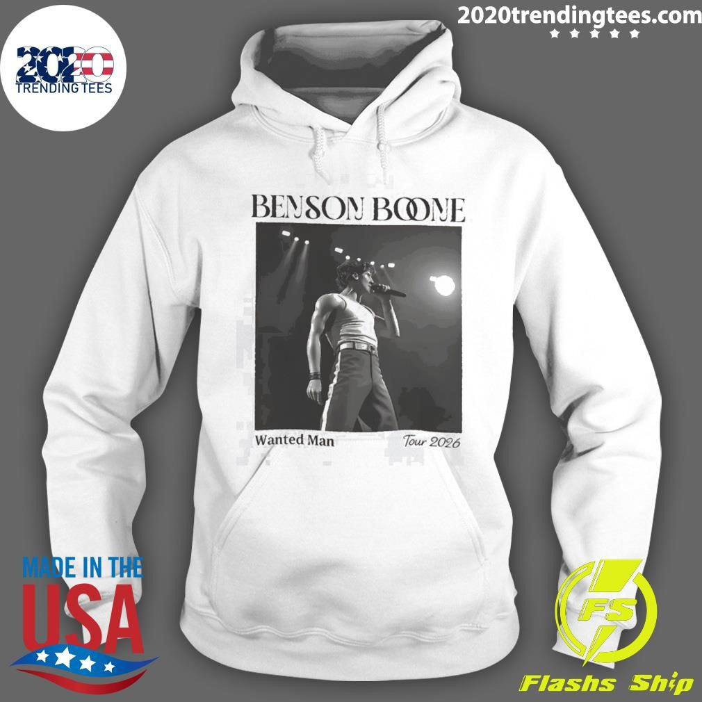 Benson Boone Wanted Man Concert Tour 2026 Shirt