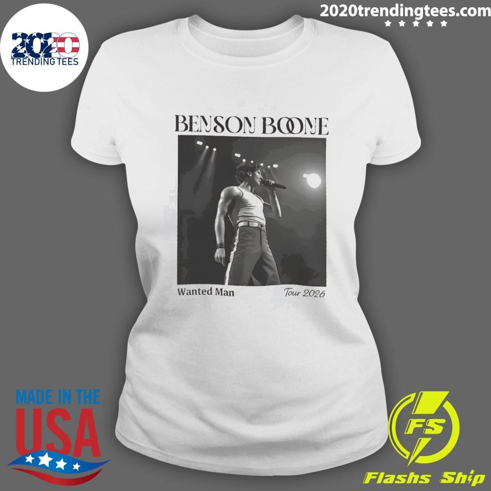 Benson Boone Wanted Man Concert Tour 2026 Shirt