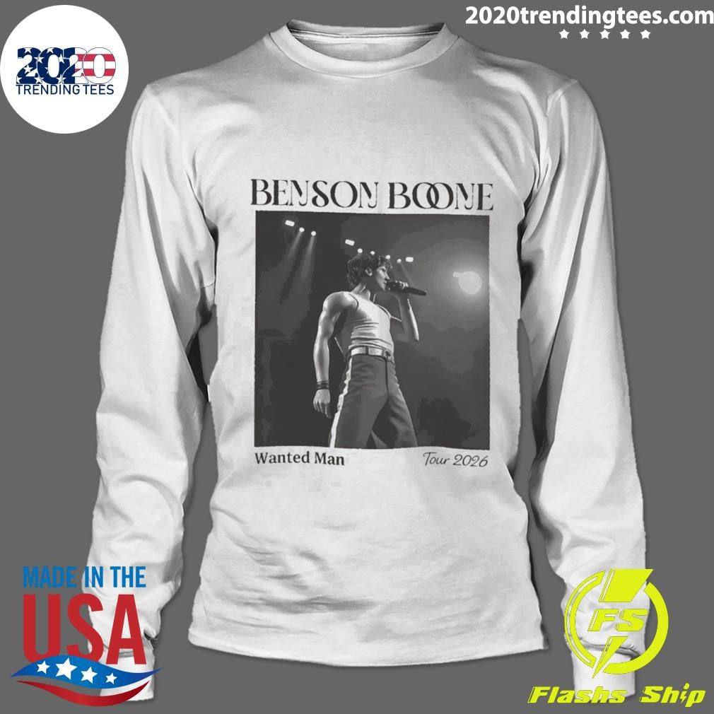 Benson Boone Wanted Man Concert Tour 2026 Shirt