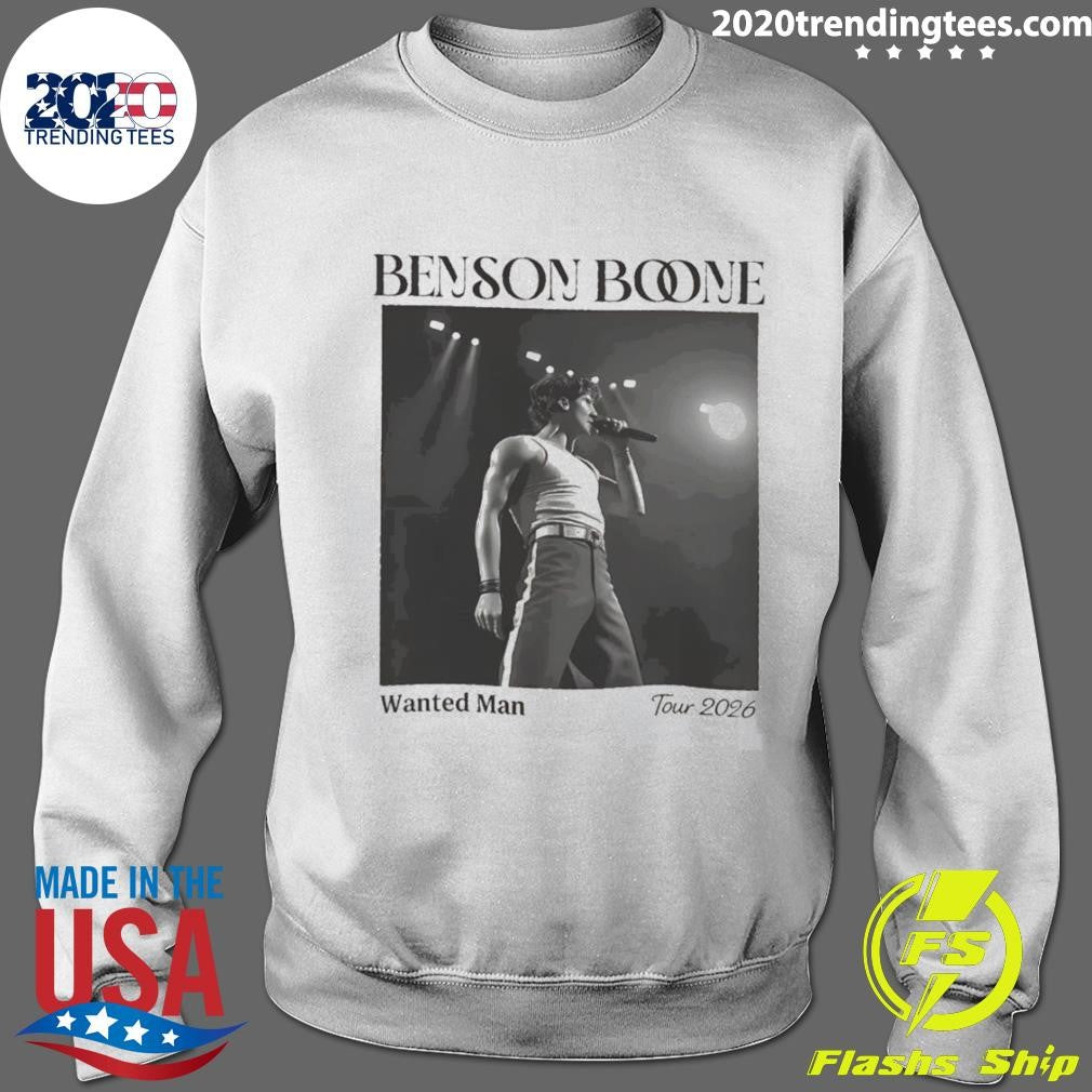 Benson Boone Wanted Man Concert Tour 2026 Shirt