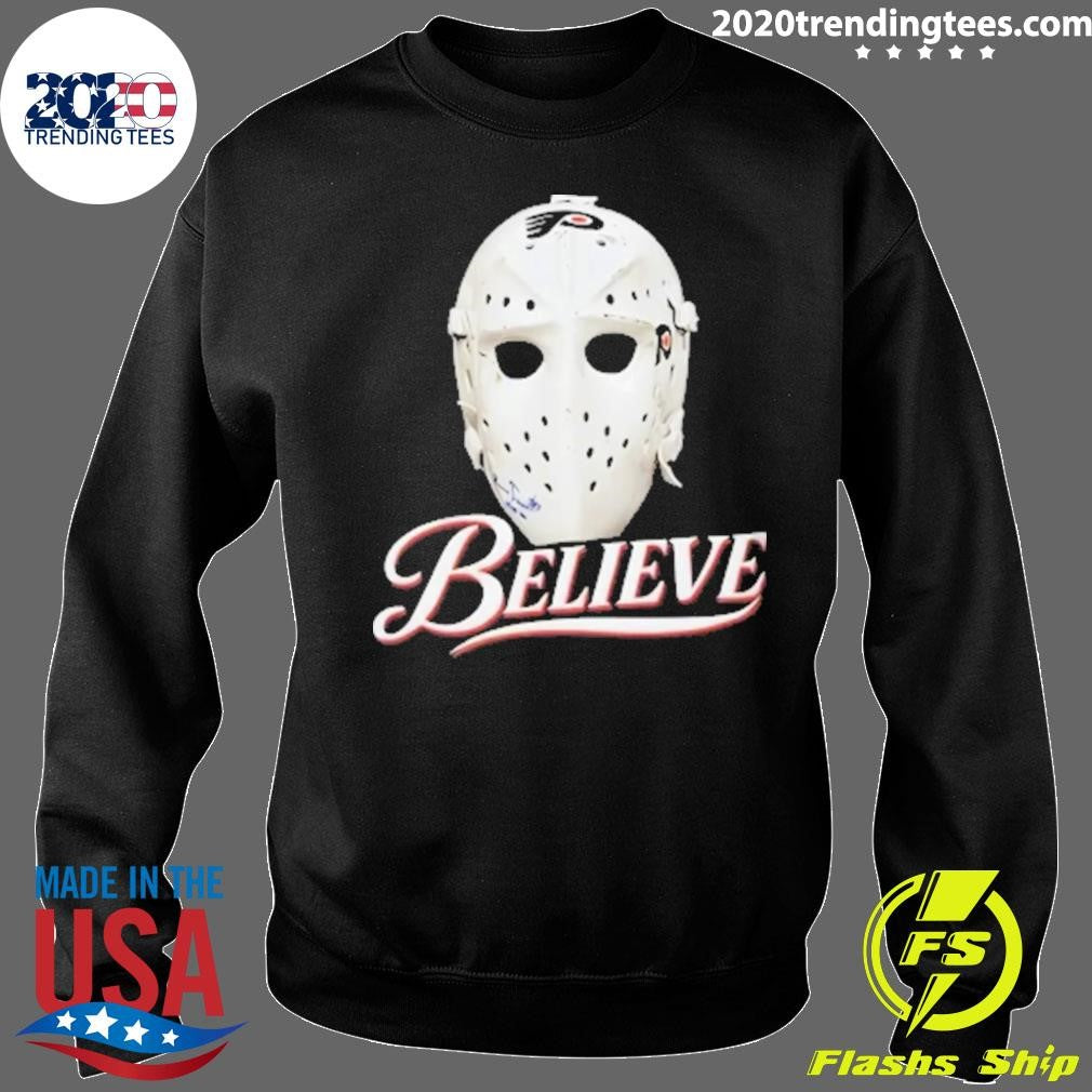 Bernie Parent Ice Hockey Mask Believe Shirt