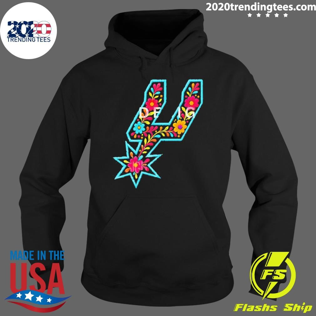 Spurs Logo Floral San Antonio Spurs Basketball Nba 2026 Shirt