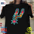 Spurs Logo Floral San Antonio Spurs Basketball Nba 2026 Shirt