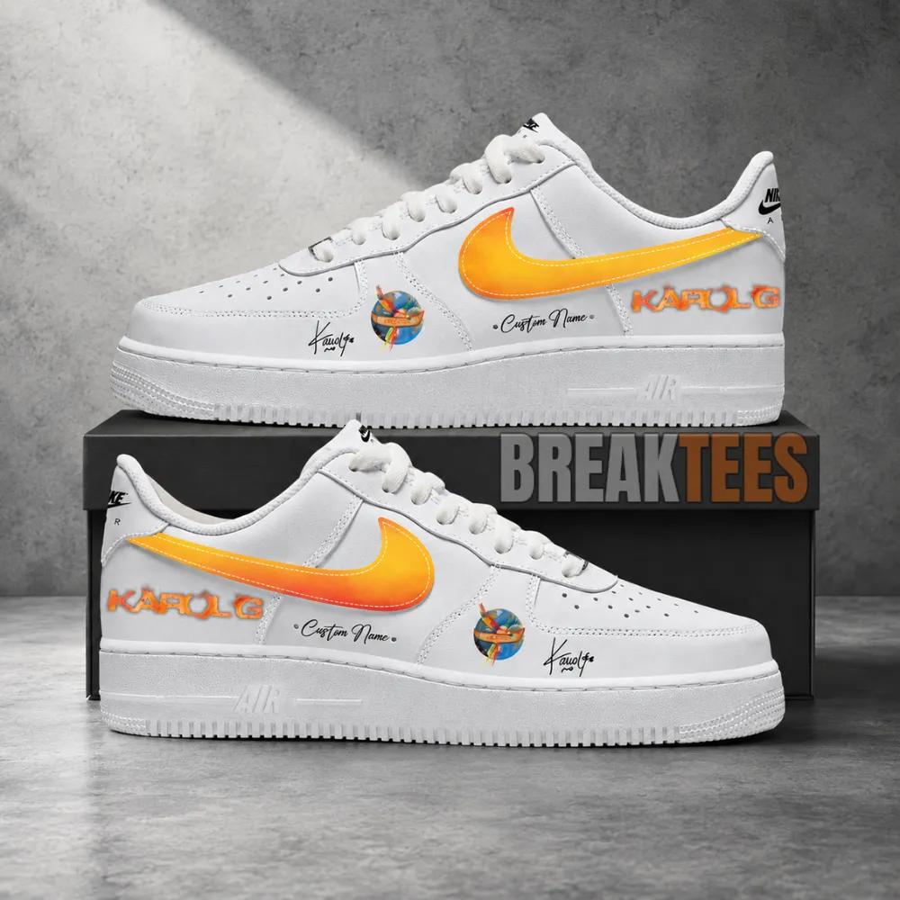 Bichota Season Karol G Personalized Air Force 1 Shoes Sunset Gradient Edition