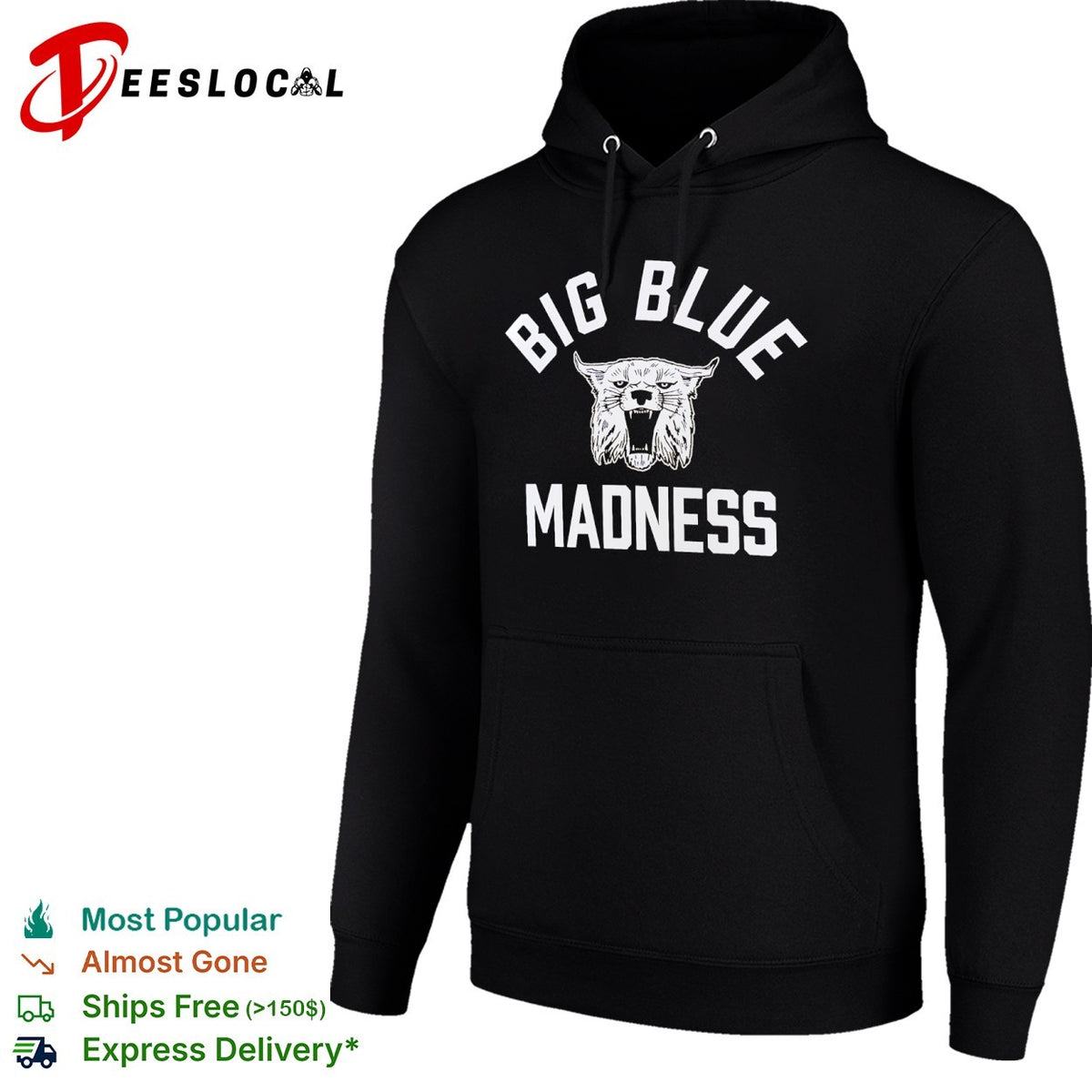 Big Blue Madness Kentucky Wildcats NCAA basketball fan collegiate team mascot shirt