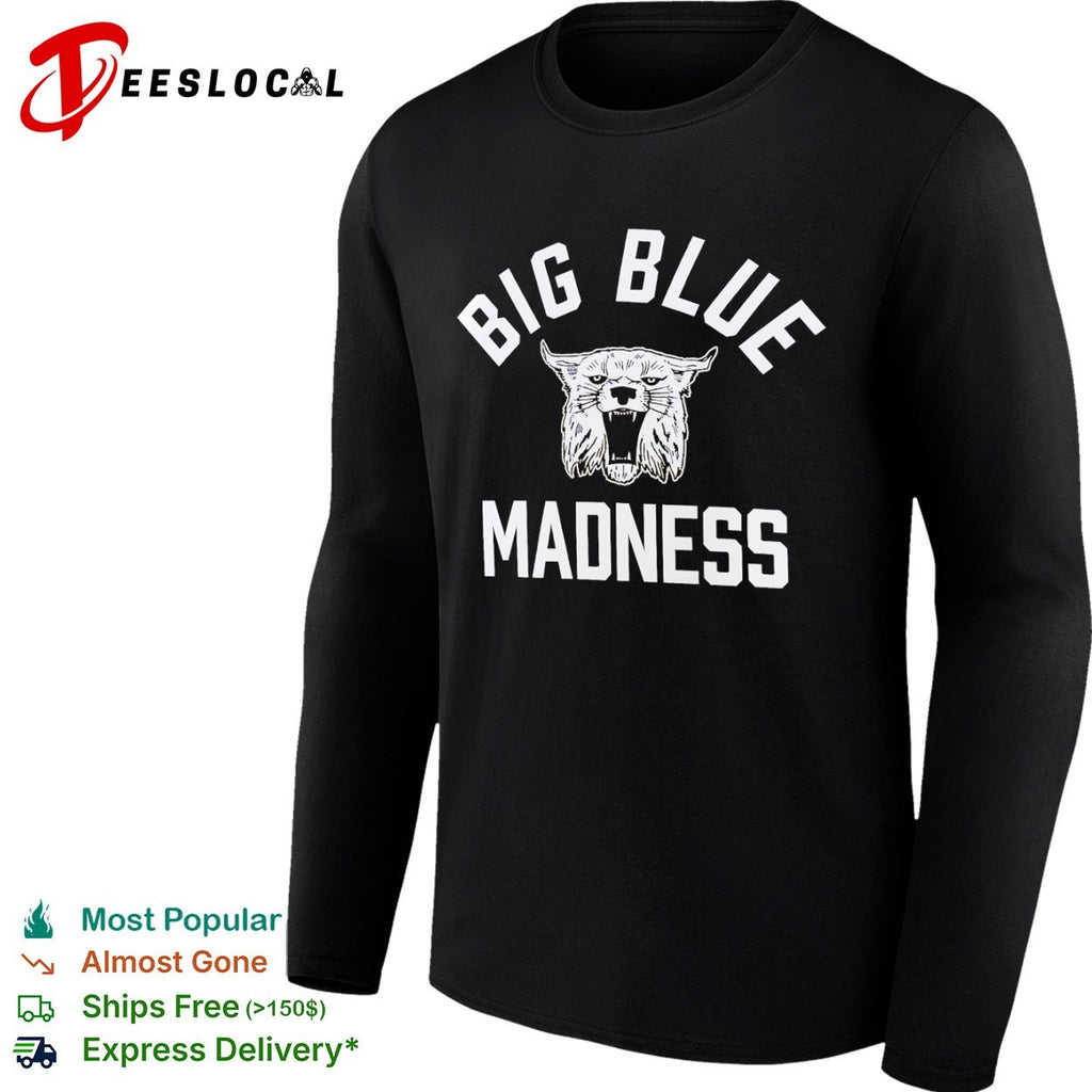 Big Blue Madness Kentucky Wildcats NCAA basketball fan collegiate team mascot shirt