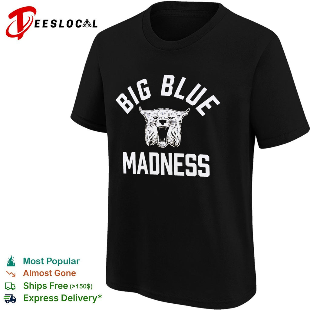 Big Blue Madness Kentucky Wildcats NCAA basketball fan collegiate team mascot shirt