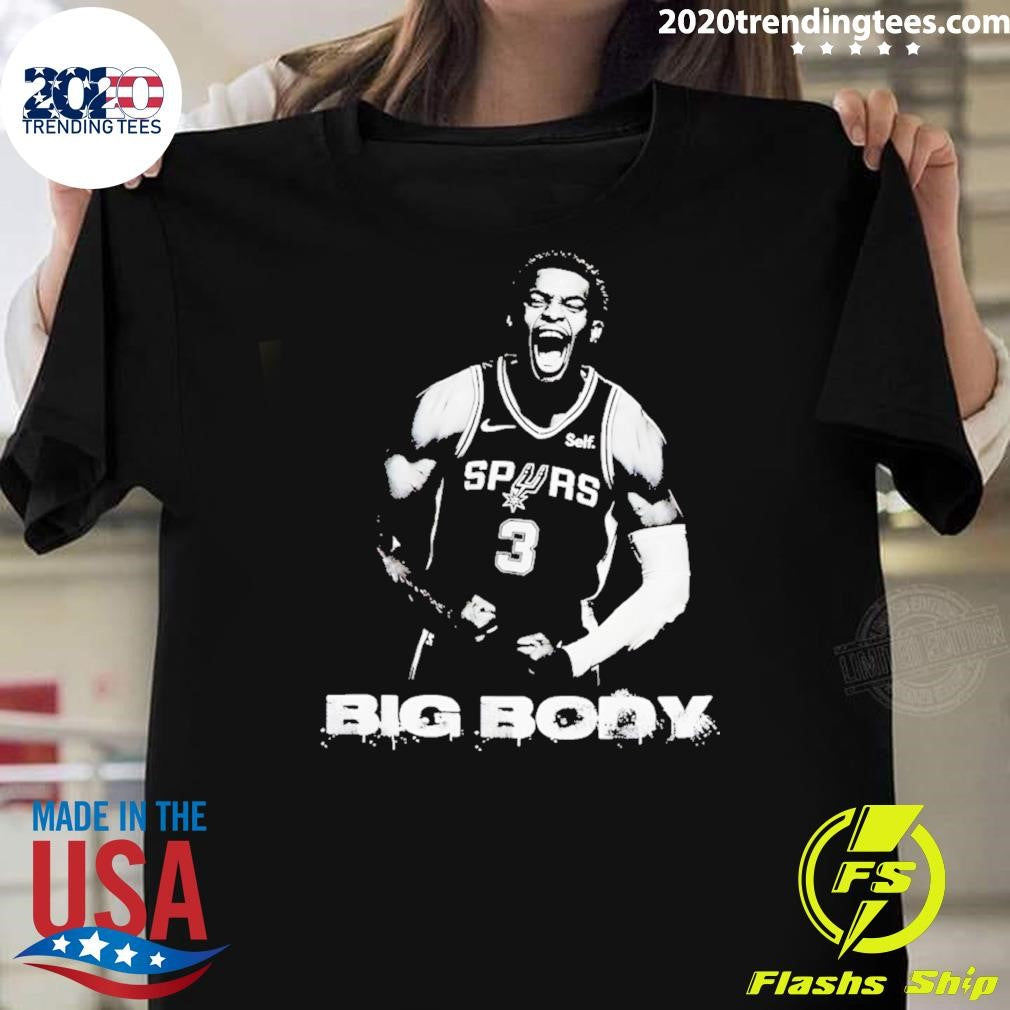 Big Body Keldon Johnson Junkyard Dog Spurs Basketball Player Graphic Shirt