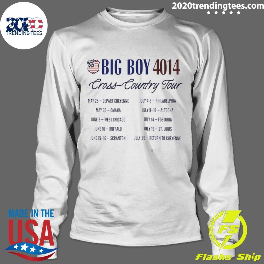 Big Boy 4014 Tour America 250 Train Shirt