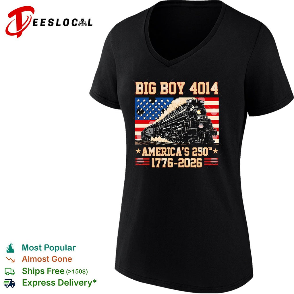 Big Boy 4014 Union Pacific Americas 250th anniversary 1776 2026 dark shirt