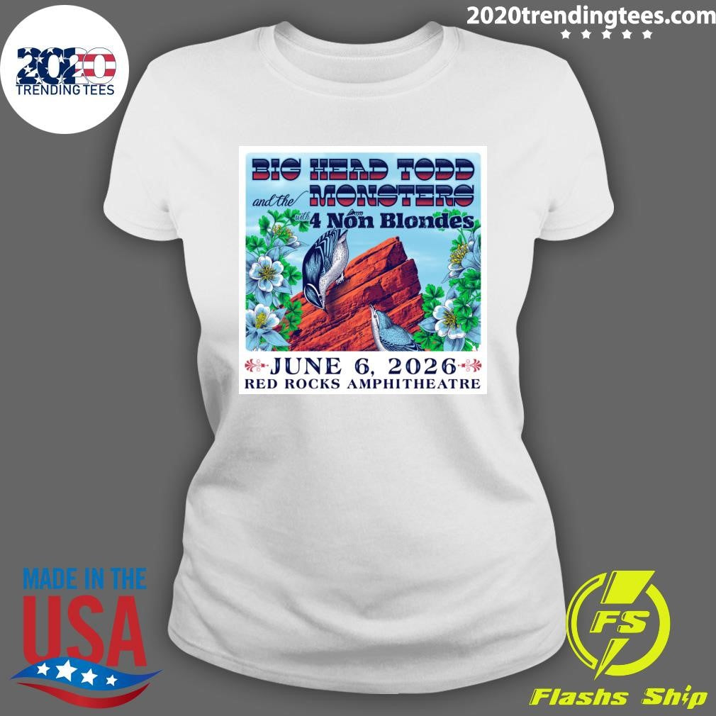 Big Head Todd & the Monsters June 6, 2026 Red Rocks Amphitheatre Morrison, CO Shirt