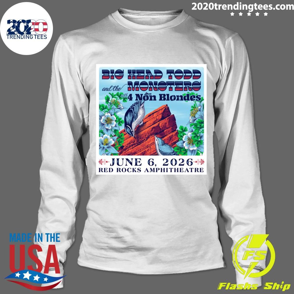 Big Head Todd & the Monsters June 6, 2026 Red Rocks Amphitheatre Morrison, CO Shirt