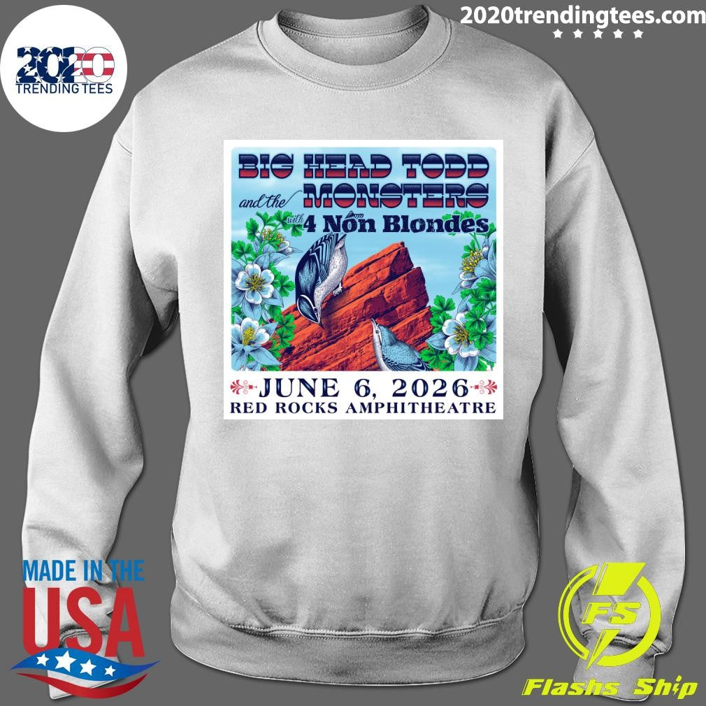 Big Head Todd & the Monsters June 6, 2026 Red Rocks Amphitheatre Morrison, CO Shirt