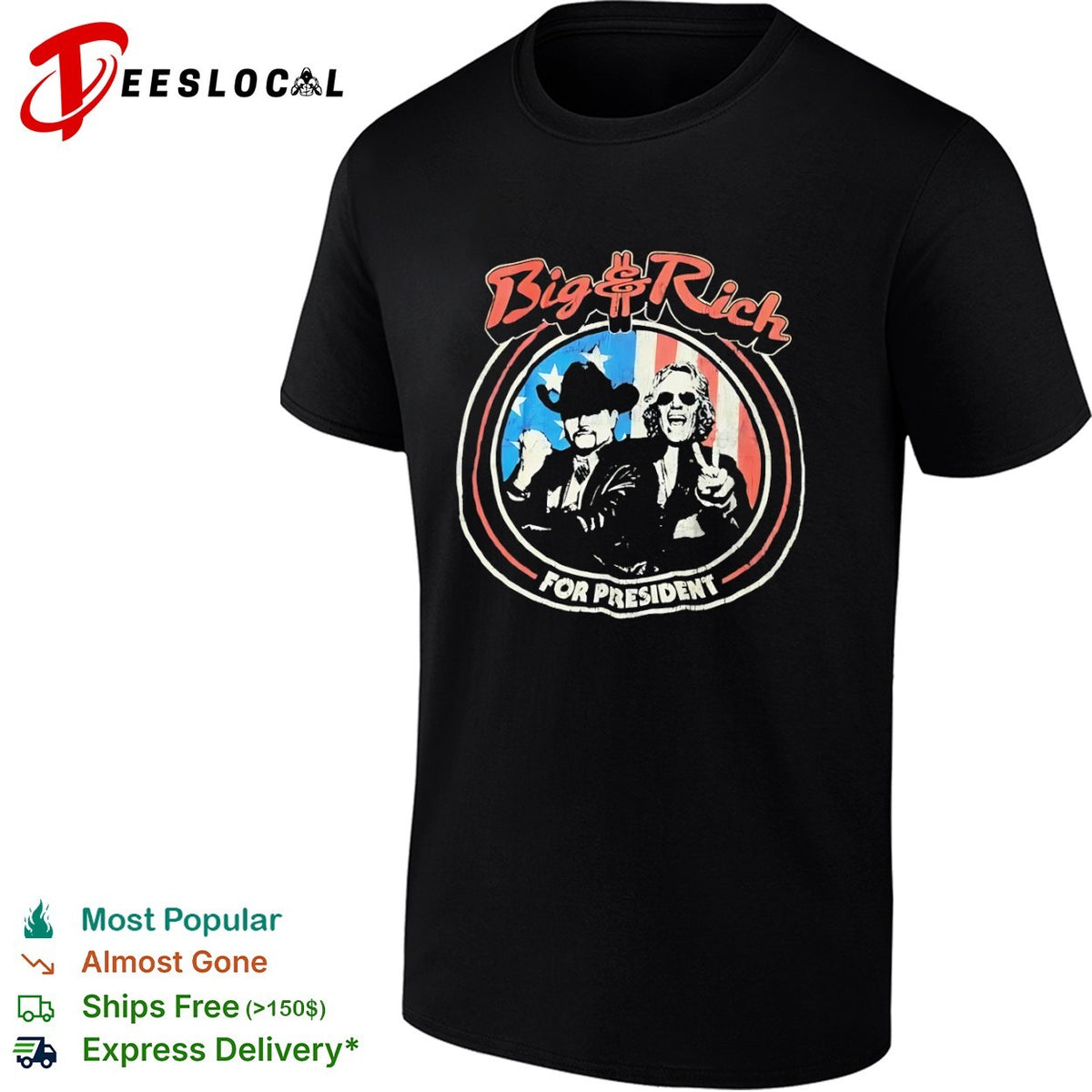 Big and Rich for President Big and Rich Country Music Duo Political shirt