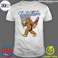 Bigfoot 250 Years Of Freedom American Flag Shirt