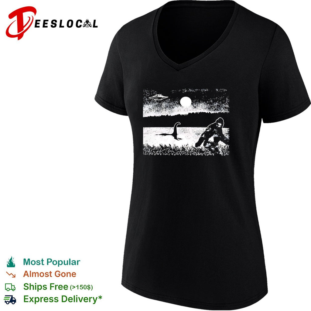 Bigfoot Nessie UFO Oneoutdoorlive paranormal mystery cryptid creature nature shirt