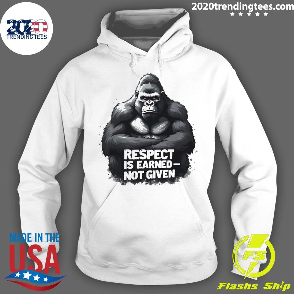 Bigfoot Respect Is Earned Not Given Graphic Shirt