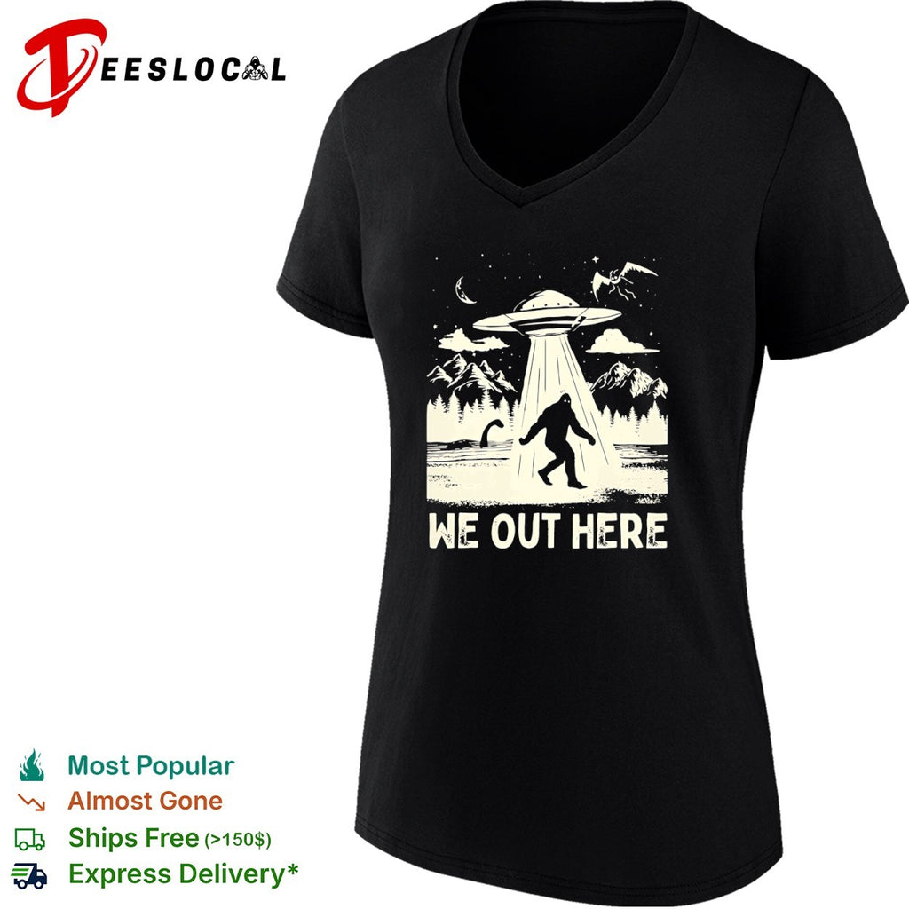 Bigfoot UFO we out here shirt