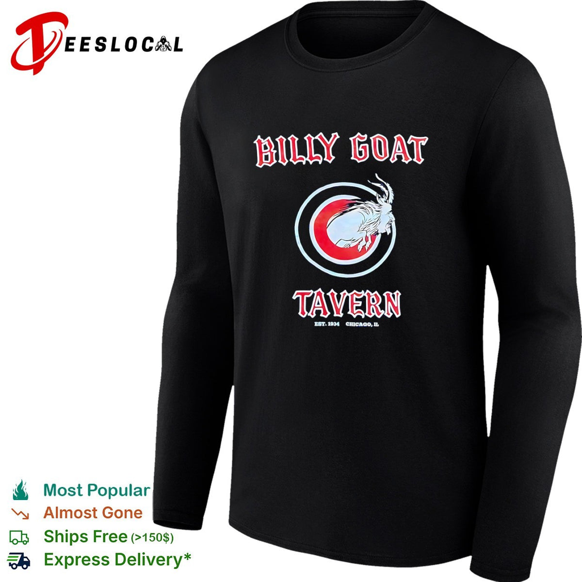 Billy Goat Tavern Chicago Cubs MLB Parody shirt