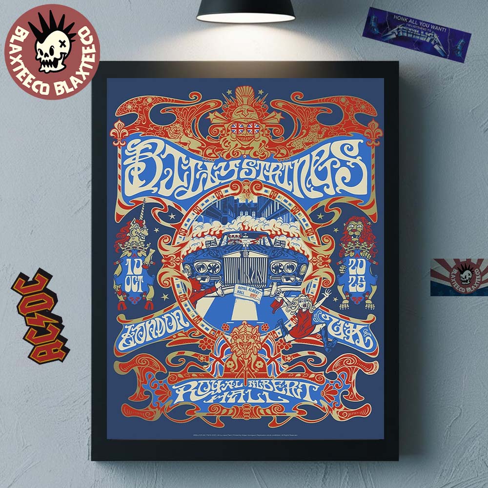 Billy Strings London UK 2025 Venue Poster At Royal Albert Hall On October 10 2025 Home Decor Poster Canvas