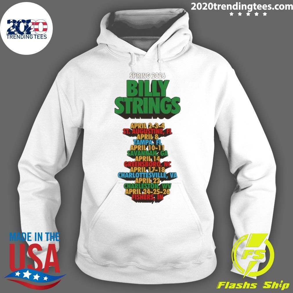 Billy Strings Spring Tour Funny Text April 2026 Tee Shirt