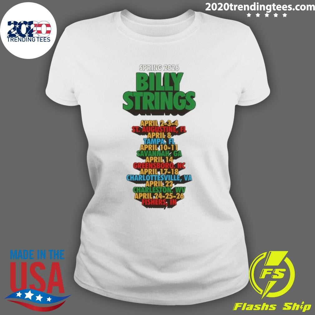 Billy Strings Spring Tour Funny Text April 2026 Tee Shirt
