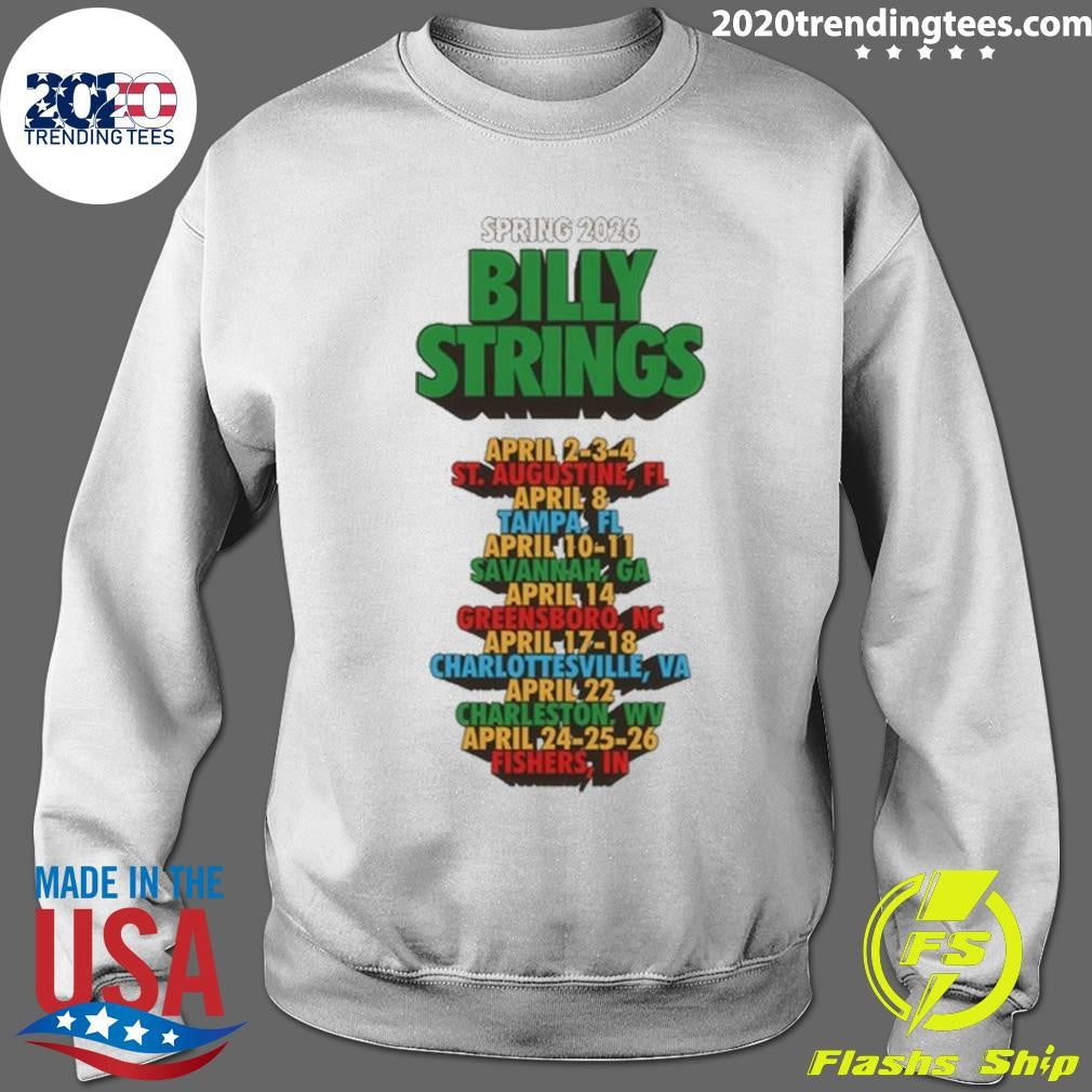 Billy Strings Spring Tour Funny Text April 2026 Tee Shirt