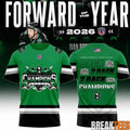 Binghamton Black Bears 2026 FPHL Champions Three-Peat Design T-Shirt