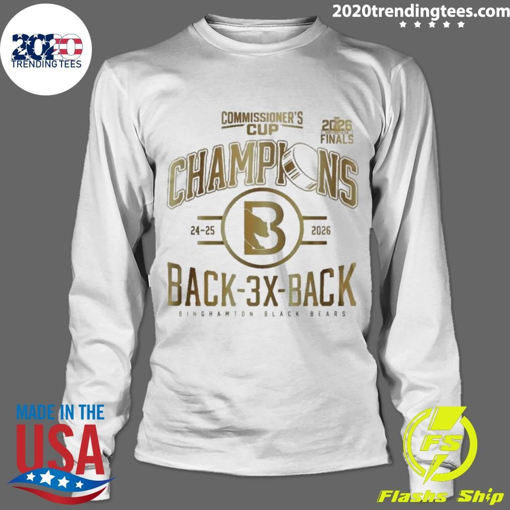 Binghamton Black Bears Commissioner’s Cup Champions Back3Back Shirt