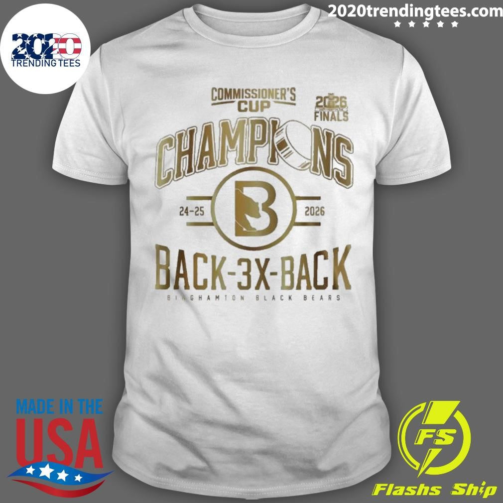 Binghamton Black Bears Commissioner’s Cup Champions Back3Back Shirt