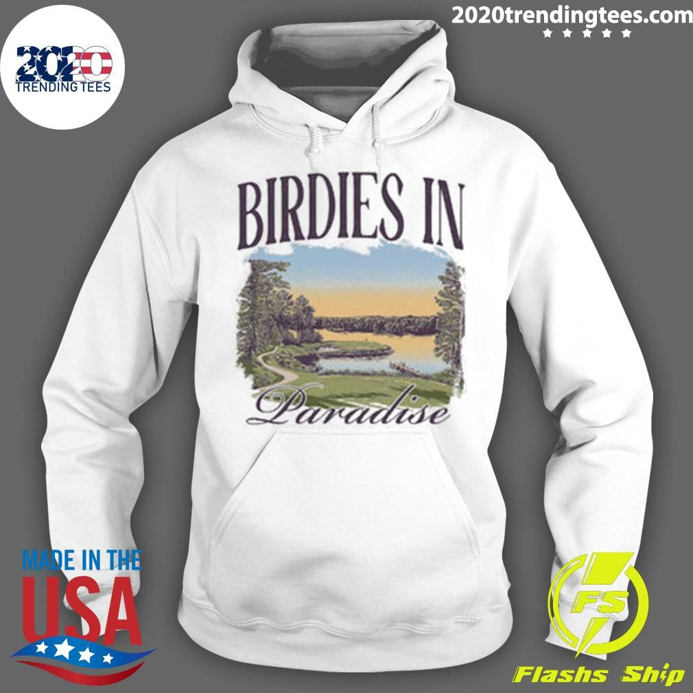 Birdies In Paradise Lake Pocket Tee Shirt