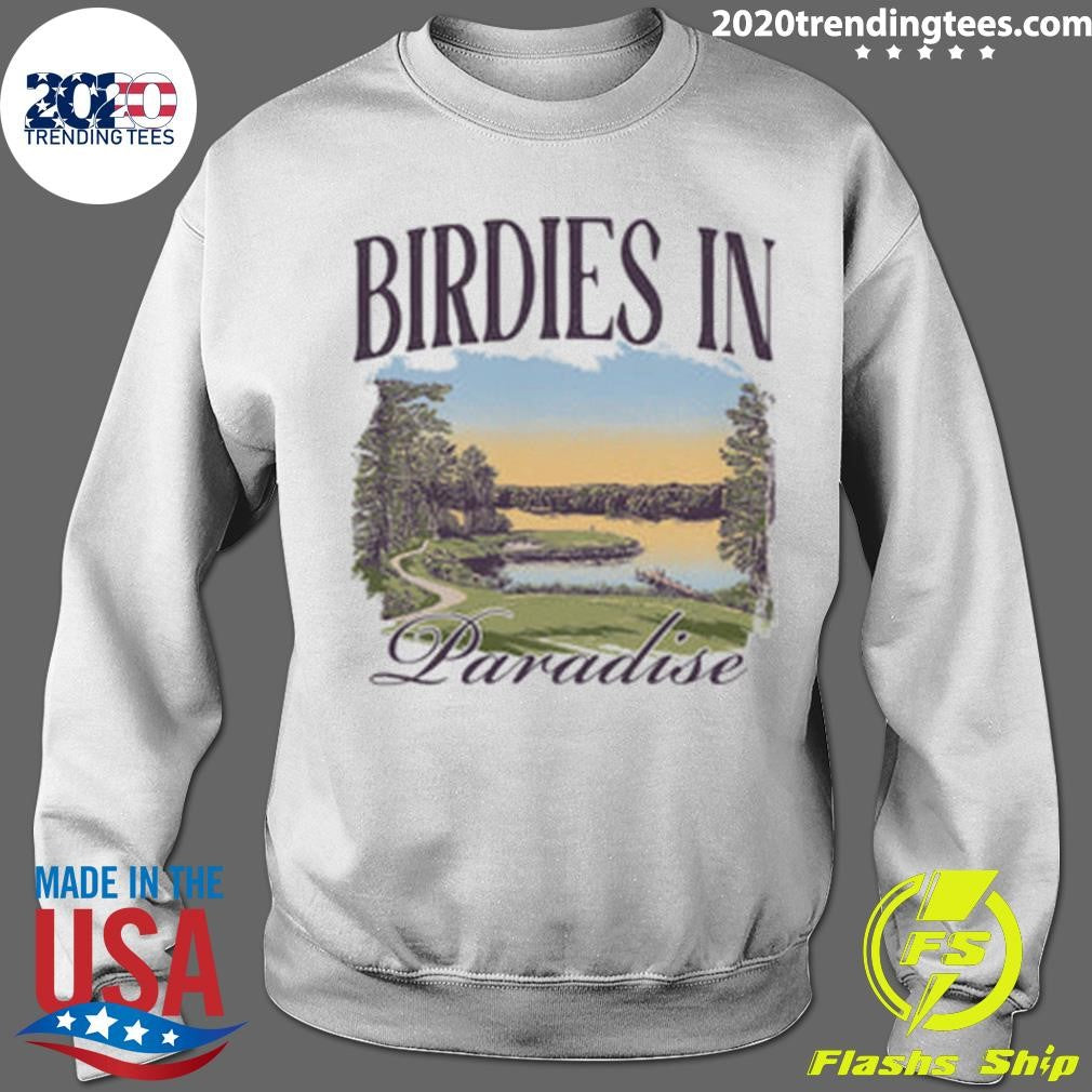 Birdies In Paradise Lake Pocket Tee Shirt
