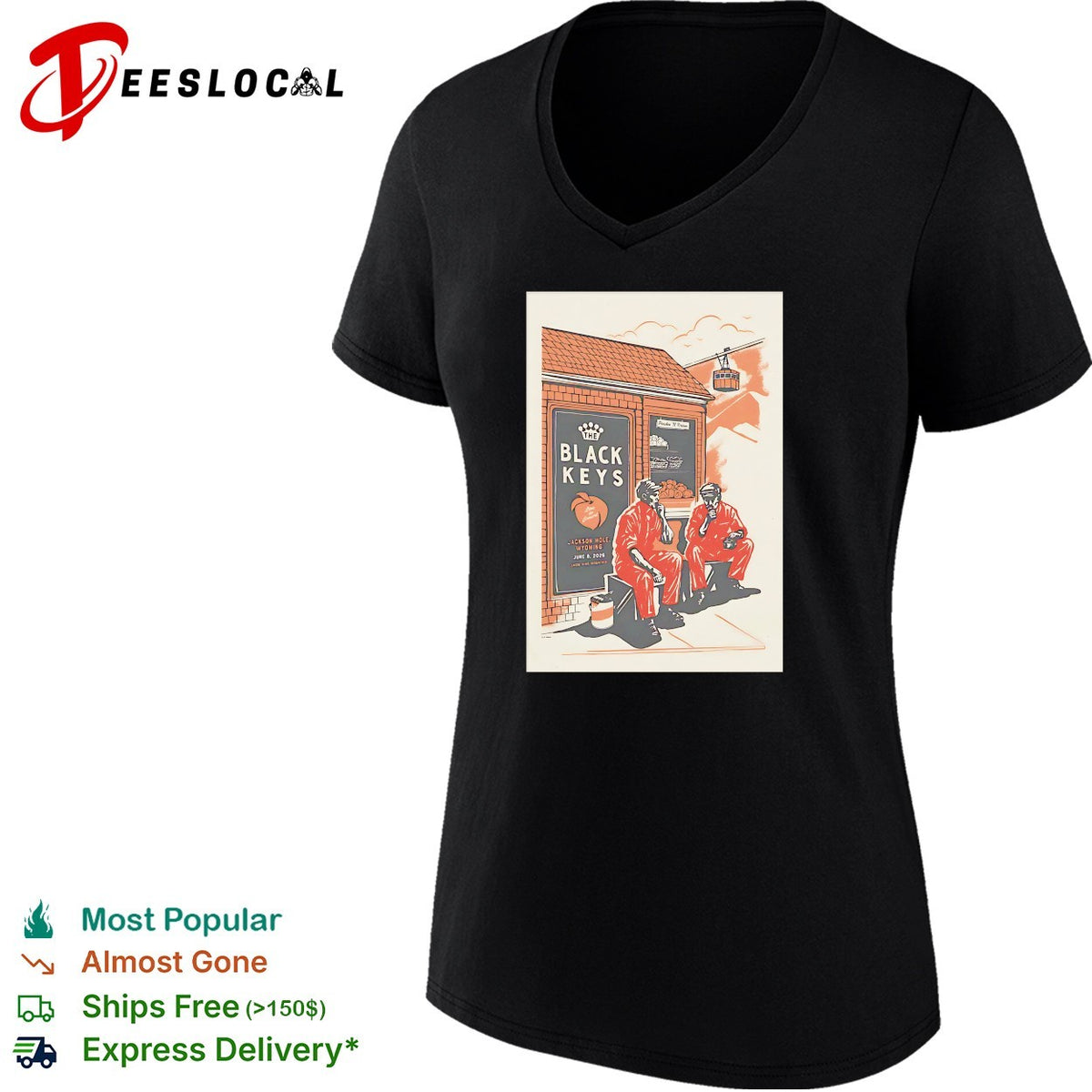 Black Keys concert poster shirt