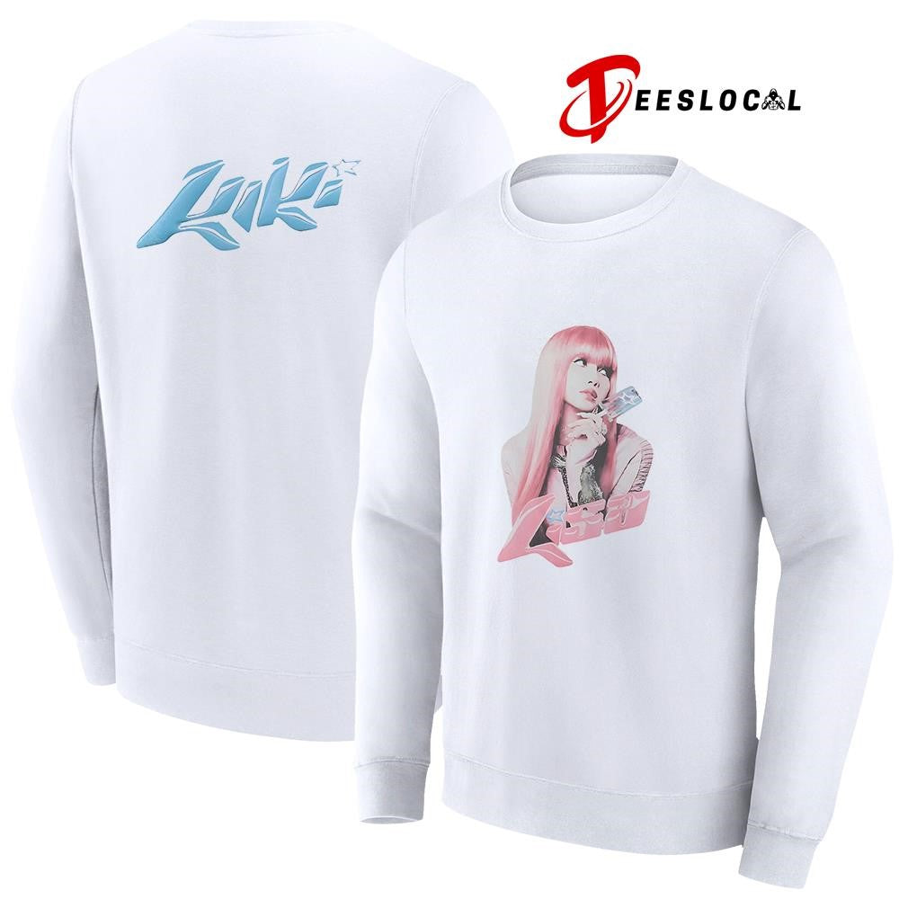 Black Pink Lisa Kiki portrait graphic shirt