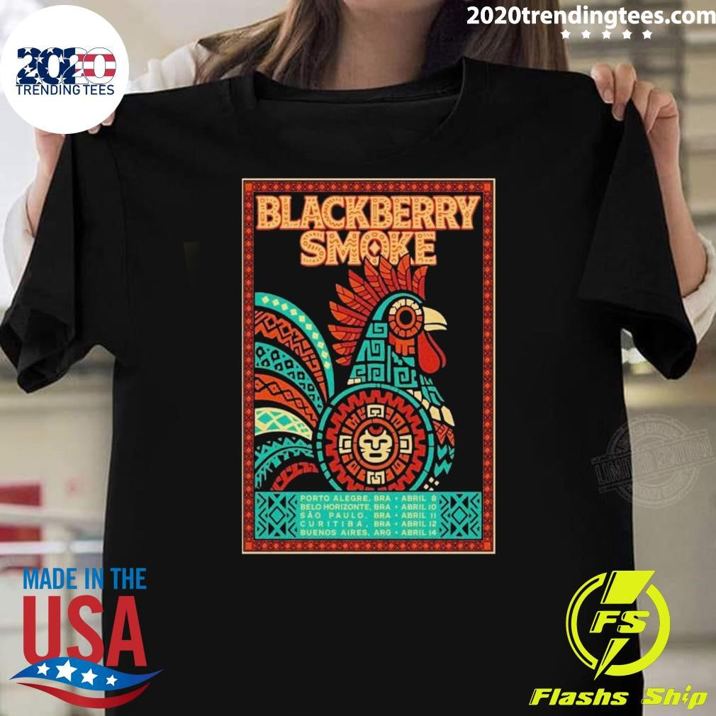 Blackberry Smoke Brazil And Argentina Tour April 2026 Shirt