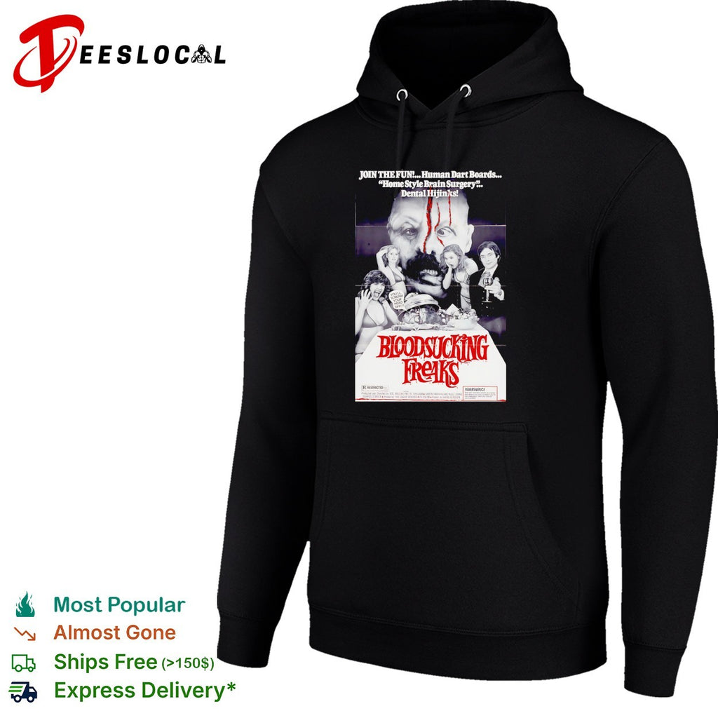 Bloodsucking Freaks movie poster join the fun human dart boards shirt