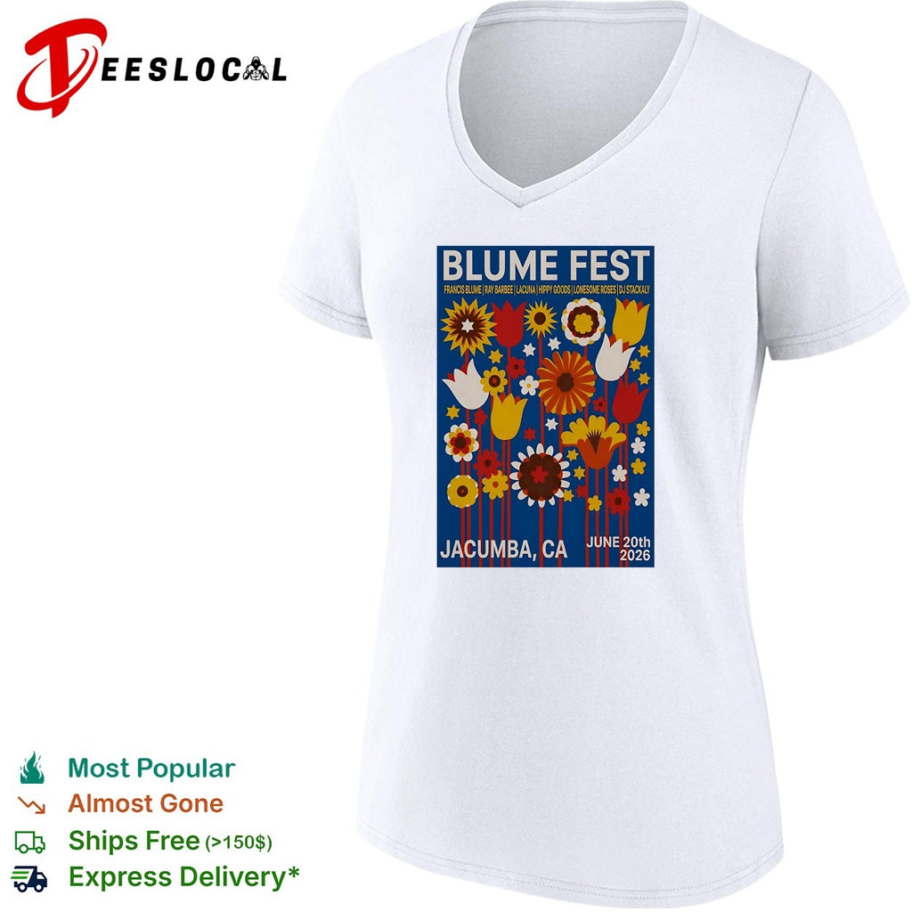 Blume Fest Jacumba California June 20 2026 floral festival poster art shirt