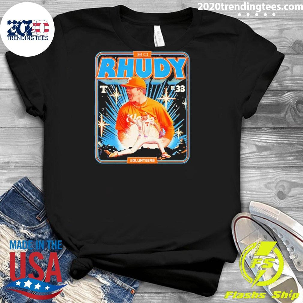 Bo Rhudy Tennessee Baseball Ncaa Collage Shirt